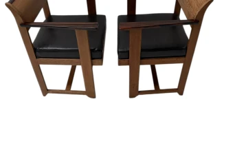 Two Art Deco Modernist Armchairs by Anton Lucas for N.V. Meubelkunst, 1920s